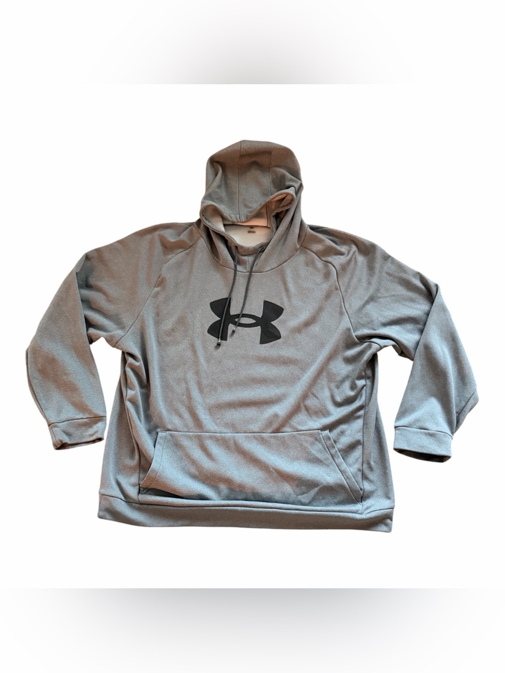 Under Armour Men’s 5XL Loose Gray Hoodie Big Logo Pullover Performance